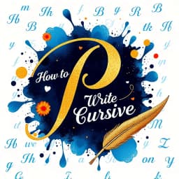 How to Write P in Cursive icon