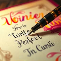 How to Write Perfect in Cursive icon