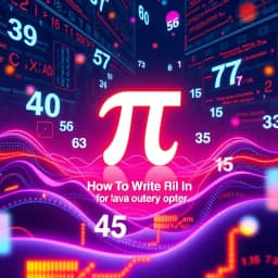 How to Write Pi in Java icon
