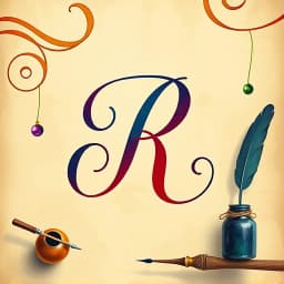 How to Write R in Cursive icon