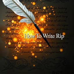 How to Write RIP icon