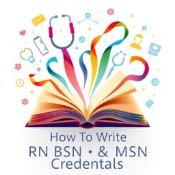 How to Write RN BSN MSN Credentials icon