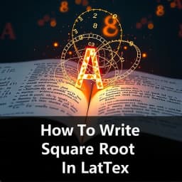 How to Write Square Root in LaTeX icon