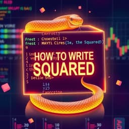 How to Write Squared in Python icon