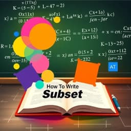 How to Write Subset in LaTeX icon