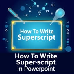 How to Write Superscript in PowerPoint icon