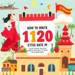 How to Write the Date in Spanish in Numbers icon