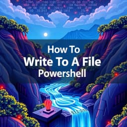 How to Write to a File in PowerShell icon
