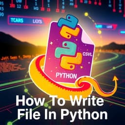 How to Write to File in Python icon