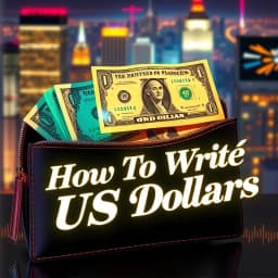 How to Write US Dollars icon