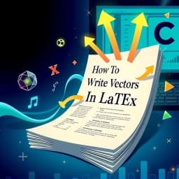 How to Write Vectors in LaTeX icon
