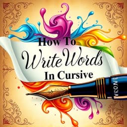 How to Write Words in Cursive icon