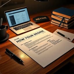 How to Write Your Degree on CV icon