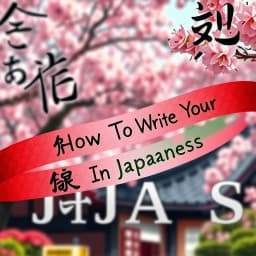 How to Write Your Name in Japanese icon