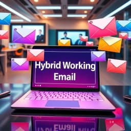 Hybrid Working Email Template icon