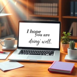 I Hope You Are Doing Well Email Template icon