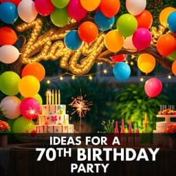 Ideas for a 70th Birthday Party icon
