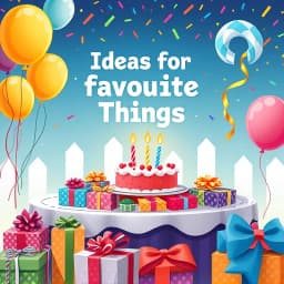 Ideas for Favorite Things Party icon