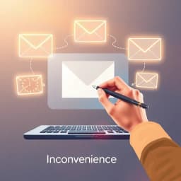 Inconvenience Email Template icon