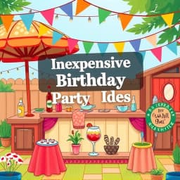 Inexpensive Birthday Party Ideas for Adults icon
