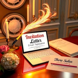 Invitation Letter Email Template icon