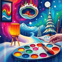 January Painting Ideas icon