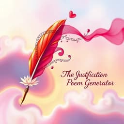 Justification Poem Generator icon