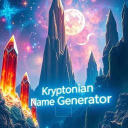 Kryptonian Name Generator icon