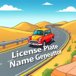 License Plate Name Generator icon