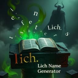 Lich Name Generator icon