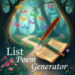 List Poem Generator icon