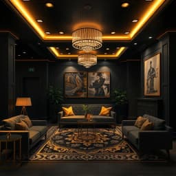 Luxurious Modern Dark Interior Design icon