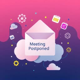 Meeting Postponed Email Template icon