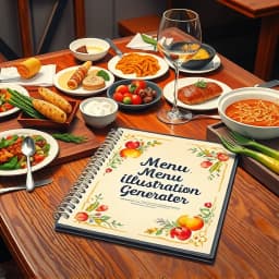 Menu Illustration Generator icon
