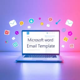 Microsoft Word Email Template icon