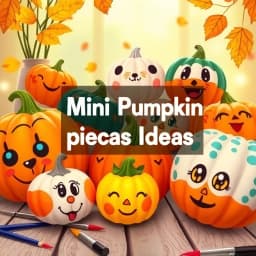 Mini Pumpkin Painting Ideas Easy icon