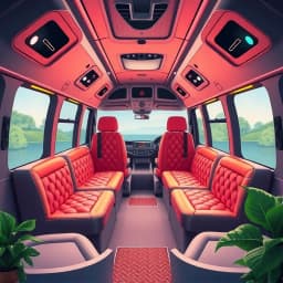 Minibus Interior Design icon