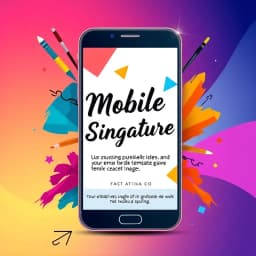 Mobile Email Signature Template icon