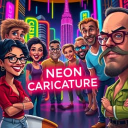 Neon Caricature Generator icon