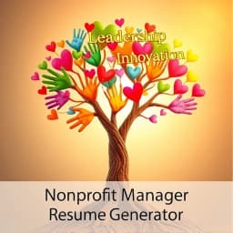 Nonprofit Manager Resume Generator icon