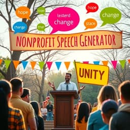 Nonprofit Speech Generator icon