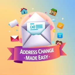Notification Of Address Change Email Template icon