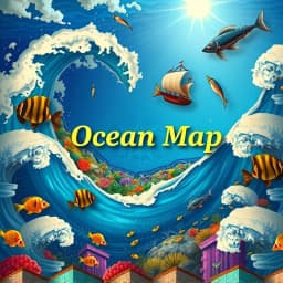 Ocean Map Illustration Generator icon