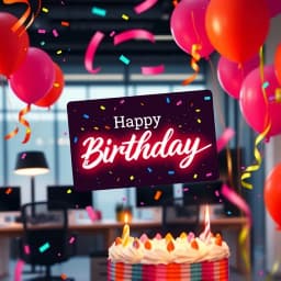 Office Birthday Email Template icon