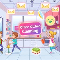 Office Kitchen Cleaning Email Template icon