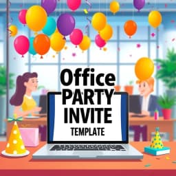 Office Party Invite Email Template icon