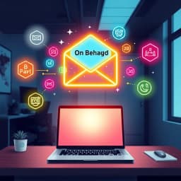 On Behalf Of Email Template icon