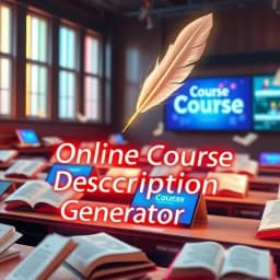 Online Course Description Generator icon