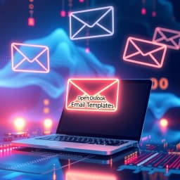 Open Outlook Email Template icon