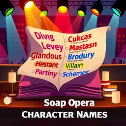 Original Soap Opera Character Names and Dramatic Bios Generator icon